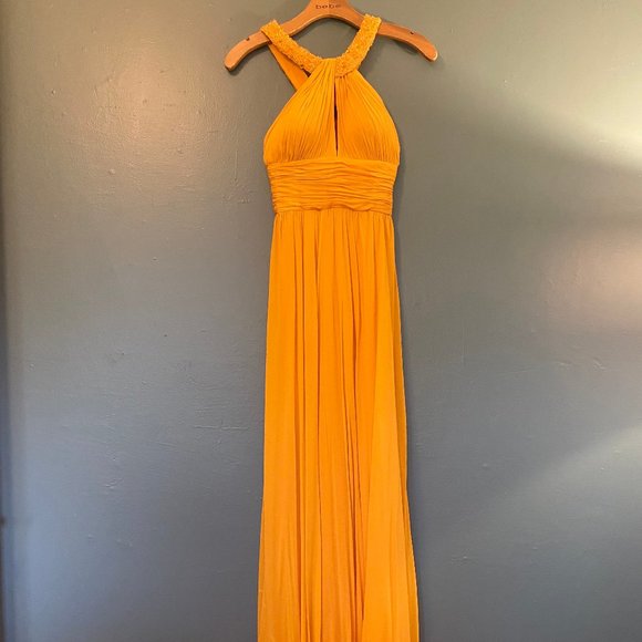 Cache Prom Dress Empire Waist Cross Back Gown - Picture 1 of 6